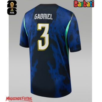 Brazilia Gabriel Magalhaes #3 Tricou Fotbal Replică Mondial 2026 Barbati Deplasare